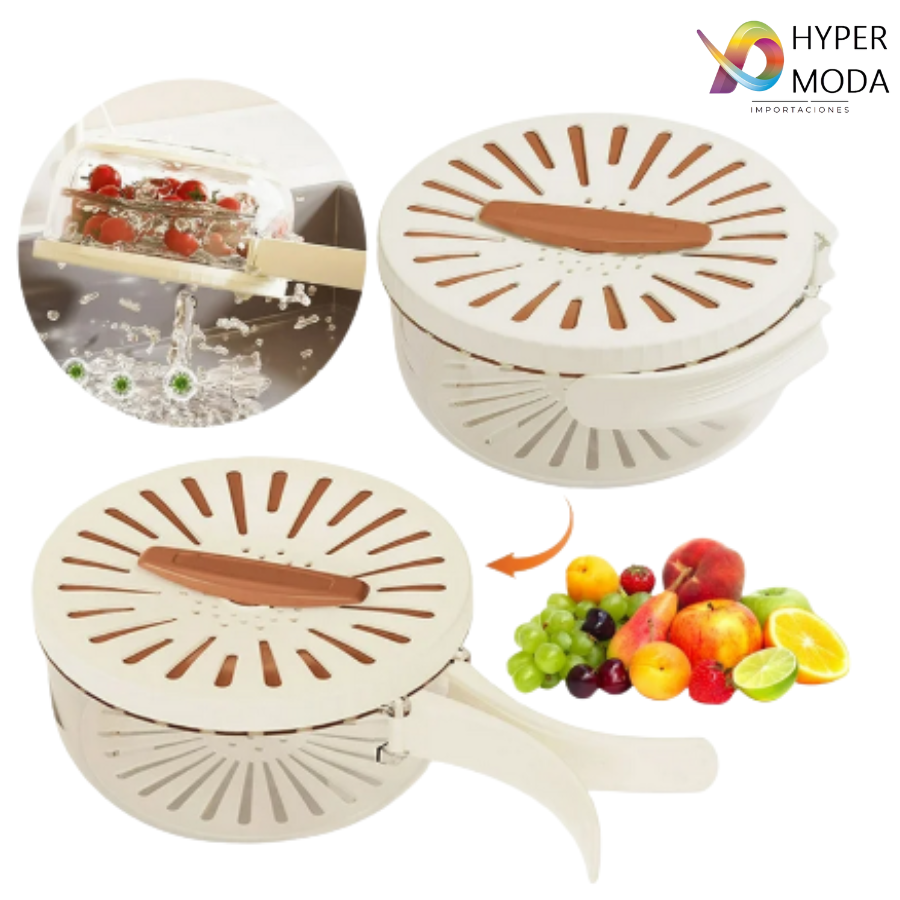 Escurridor Verduras Recipiente con tapa